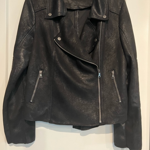 Faux Suede Moto Style Jacket - Picture 2 of 8